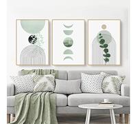 Martin Kench Set di 3 poster in stile bohémien, decorazione moderna da parete, per soggiorno, camera da letto, senza cornice (C, 30 x 40 cm)