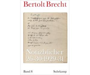 Martin Kölbel Peter Villwock Bertolt Brec Notizbücher: Band 8: 1929- (Tascabile)