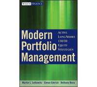 Martin L. Leibowitz Simon Emrich Anthon Modern Portfolio Mana (Copertina rigida)