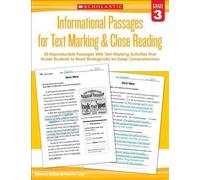 Martin Lee Marci Informational Passages for Text Marking & Close Rea (Tascabile)