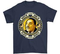 Martin Luther King Black History Month Uomo T-Shirt 100% Cotone