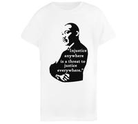 Martin Luther King Jr Camiseta Infantil Básica Algodón Blanca Basic Cotton White Children's T-Shirt