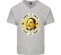Martin Luther King Maglietta In Cotone A V Per Uomo Del Mese Della Storia Nera