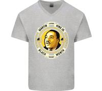 Martin Luther King Maglietta In Cotone A V Per Uomo Del Mese Della Storia Nera