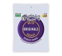 Muta corde chitarra acustica Martin & Co M170 ORIGINALS 80 20 Extra Li
