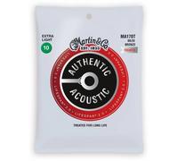 MARTIN MA170T Authentic LifeSpan 2.0 Bronze Treated Muta di corde per chitarr...