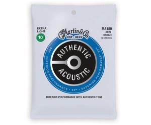 Martin MA180 Bronze 12-Strings Authentic Acoustic SP Extra Light