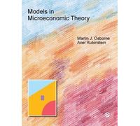 Martin Osborne Ariel Rubinstei Models in Microeconomic Theor (Copertina rigida)