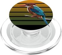 Martin Pescatore Dalla Gola Bianca Biologo Animale Uccello PopSockets PopGrip per MagSafe