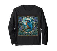 Martin Pescatore - Kingfisher Art Nouveau Maglia a Manica