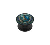 Martin Pescatore - Kingfisher Art Nouveau PopSockets PopGrip Adesivo