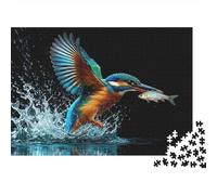 Martin pescatore Natura Puzzle 1000 Pezzi Gioco di Puzzle 1000 Pezzi Puzzle per Adulti Scena d acqua Relax Famiglia Decorazione Regalo 52x38cm/1000pcs