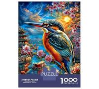 Martin pescatore Puzzle 1000 Pezzi, Jigsaw Puzzle Per Adulti E Ragazzi Dai 14 Anni in Su, Giochi Stimolanti Per Tutta La Famiglia 70x50cm/1000pcs