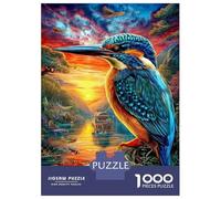 Martin pescatore Puzzle 1000 Pezzi, Jigsaw Puzzle Per Adulti E Ragazzi Dai 14 Anni in Su, Giochi Stimolanti Per Tutta La Famiglia 38x26cm/1000pcs