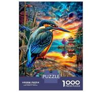 Martin pescatore Puzzle 1000 Pezzi | Puzzle Per Adulti E Bambini | Per Tutta La Famiglia | Con Una Misura Di 52x38cm/1000pcs