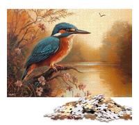 Martin pescatore Puzzle in Legnos 500 Pezzi Adulto Gioco Education Decorazione Interna Unica Per Gioco Familiare Regalo Per Amore E Amico Stress Relief 500pcs (52x38cm)