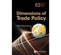 Martin Richardson Dimensions Of Trade Policy (Copertina rigida)