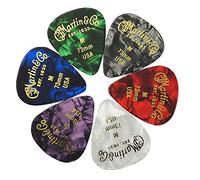 MARTIN - Set 6 Plettri Multi color, Pearloid in Celluloide, Forma Standard