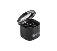 MARTIN Set di 6 pins per chitarra in metallo liquido, nero e perla (18APP0015)