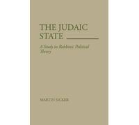 Martin Sicker The Judaic State (Copertina rigida)
