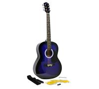 Martin Smith Kit di Chitarra Acustica con Il Blu Plettri di Chitarra Cinghia della Chitarra Chitarra Stringhe
