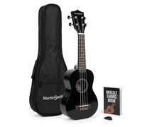 Martin Smith Ukulele Soprano 21 Pollici Starter Set con Custodia, Nero