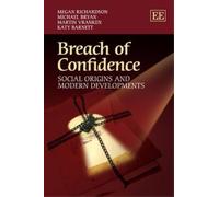 Martin Vranken Megan Richardson Katy Barnett Breach of Confi (Copertina rigida)
