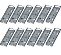 Martin Yale DRS3 - Confezione da 12 anelli catalogo in acciaio catalogo, grigio, progettato per l'uso con riviste perforate e materiali a foglia larga, capacità di riempimento 5 cm