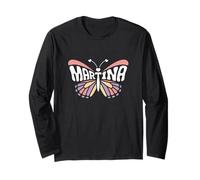 Martina Butterfly - Personalizzato Carino Nome Word Art Maglia a Manica