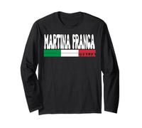 Martina Franca City Italia Vintage Bandiera Italia Viaggi Amanti Maglia a Manica