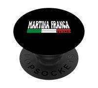 MARTINA FRANCA City Italia Vintage Bandiera Italia Viaggi Amanti PopSockets PopGrip Adesivo