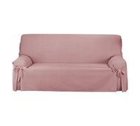 Martina Home - Copridivano con Fiocchi 4 posti Rosa Pallido
