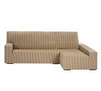 Martina Home - Copridivano Elastico per Chaise Longue Braccio Destro 32x42x17 cm Beige, tela