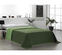 Martina Home Copriletto trapuntato reversibile, 100% poliestere, verde oliva, letto da 150