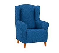 Martina Home Copripoltona sillón Relax, Azul, Orejero (Indiana)