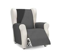Martina Home Diamond Copridivano imbottito 1 Posto/Relax - Antracite/Nero