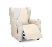 Martina Home Diamond Copridivano imbottito 1 Posto/Relax - Beige/Biancheria