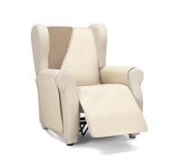 Martina Home Diamond Copridivano imbottito 1 Posto/Relax - Beige/Pelle