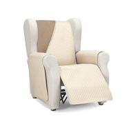 Martina Home Diamond Copridivano imbottito 1 Posto/Relax - Beige/Pelle