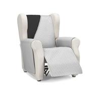 Martina Home Diamond Copridivano imbottito 1 Posto/Relax - Grigio/Nero