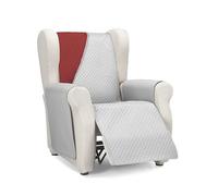 Martina Home Diamond Copridivano, Poliestere, Grigio/Rojo, 1 Posto/Relax