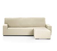 Martina Home - EMILIA - Copri Chaise Longue Elastico - Braccio destro corto (visto di fronte) - Avorio