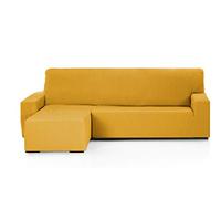 Martina Home - EMILIA - Copri Chaise Longue Elastico - Braccio sinistro corto (visto di fronte) - Senape