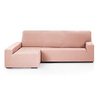 Martina Home - EMILIA - Copri Chaise Longue Elastico - Braccio sinistro lungo (visto di fronte) - Salmone