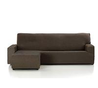 Martina Home Indiana Custodia Chaise Longue, Composizione del Tessuto: 50% Poliestere, 45% Cotone, 5% Elastan. qualità: Jacquard, caffè, Brazo izquierdo Corto (Visto de frente)