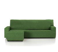 Martina Home Indiana Custodia Chaise Longue, Composizione del Tessuto: 50% Poliestere, 45% Cotone, 5% Elastan. qualità: Jacquard, Verde, Brazo izquierdo Corto (Visto de frente)