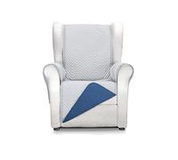 Martina Home Milano Copridivano imbottito 1 Posto/Relax - Grigio/Blu