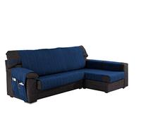 Martina Home Ribera Copri Chaise Longue, Braccio Destra, Tessuto, Blu, 280 cm