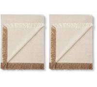 Martina Home Telo Multiuso 230 x 260 cm, Crudo/Beige (Confezione da 2)
