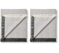 Martina Home Telo multiuso, Griggio crudo, 180 x 260 cm (Confezione da 2)